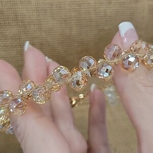 CHAMPAGNE CRYSTAL ILLUSION BRACELET